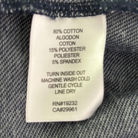 Alfred Dunner Wms 18 Blue Knit Full Zip Jacket Pink Dragonfly With Rhinestones - Picture 11 of 12